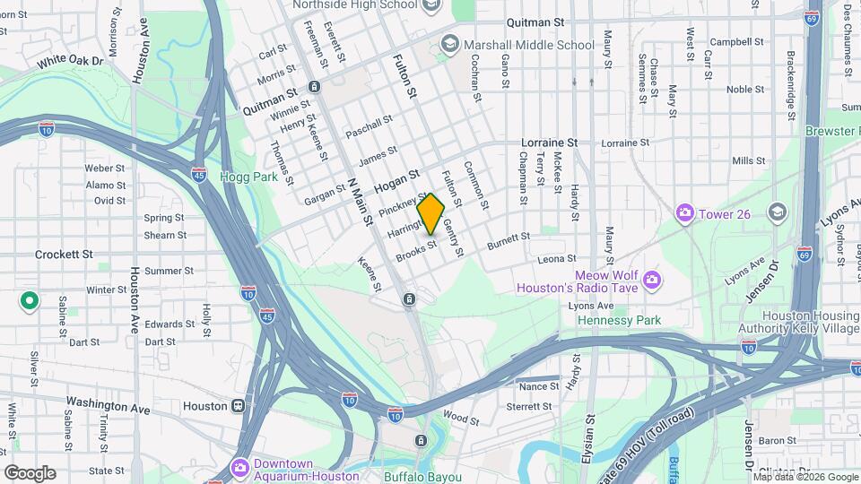 809 Brooks St Map and Location Details