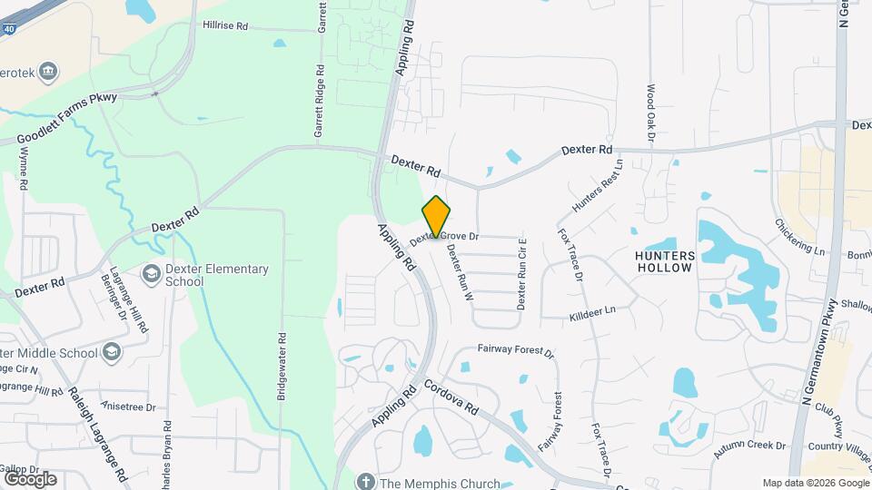 1584 Appling Wood Cove N Map and Location Details