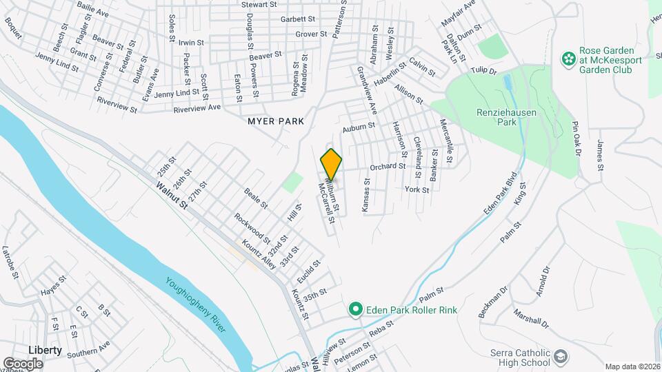 2621 Milburn St Map and Location Details