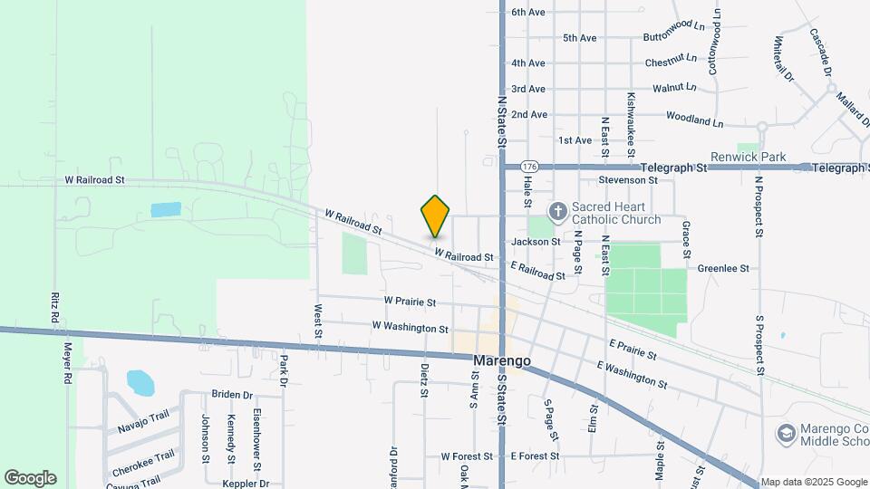 322 W Railroad St Map and Location Details