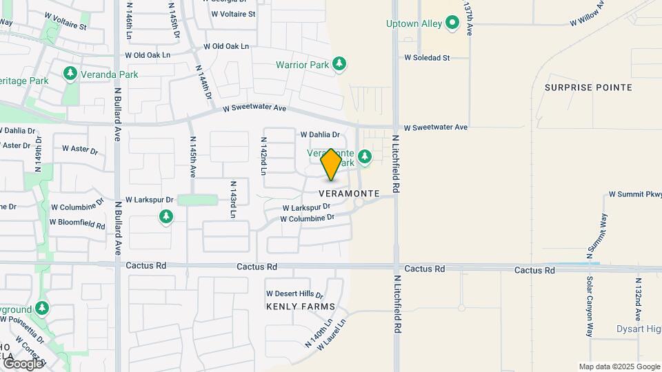 14082 W Rosewood Dr Map and Location Details