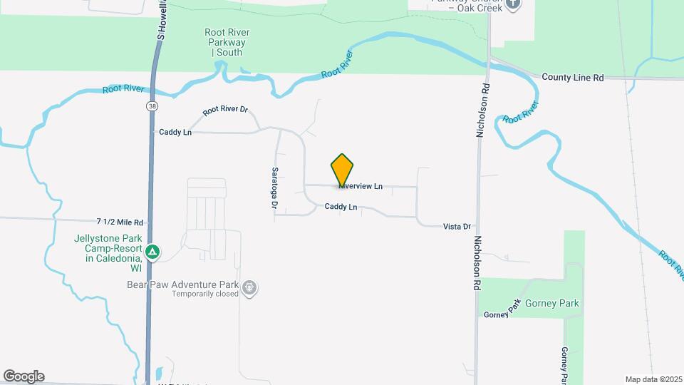 9605 Riverview Ln Map and Location Details