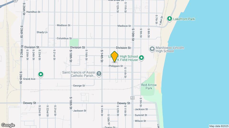 1212 Philippen St Map and Location Details