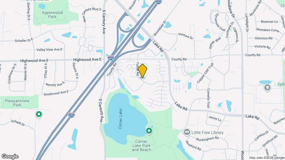 Carver Lake Townhomes Map and Location Details