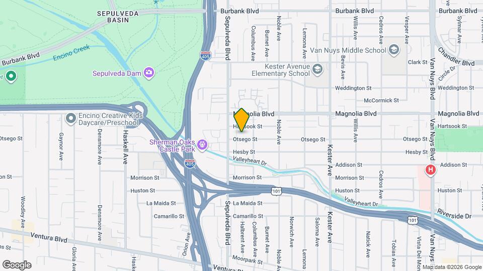 15227 Otsego St Mapa y Detalles de la Ubicación