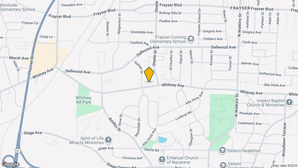 1436 Whitney Ave Map and Location Details