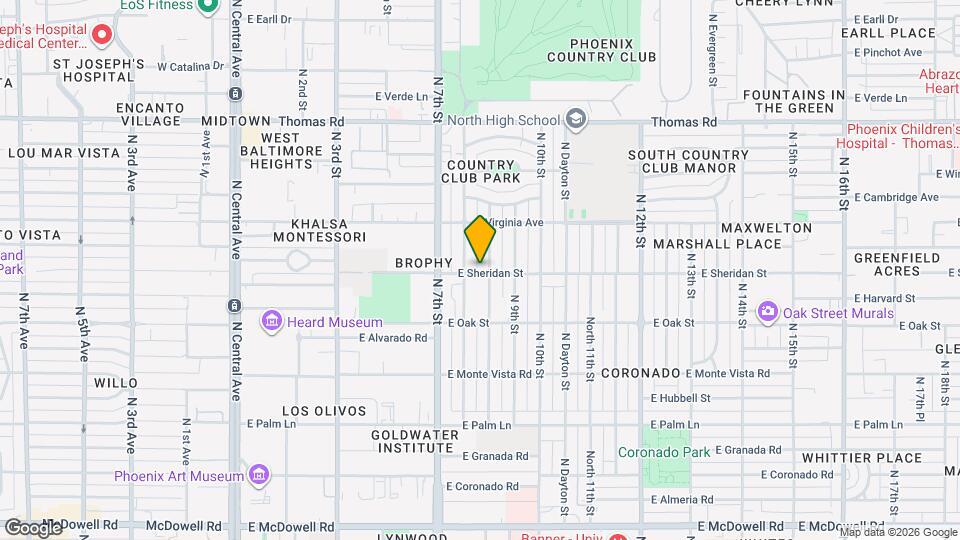 816 E Sheridan St Map and Location Details