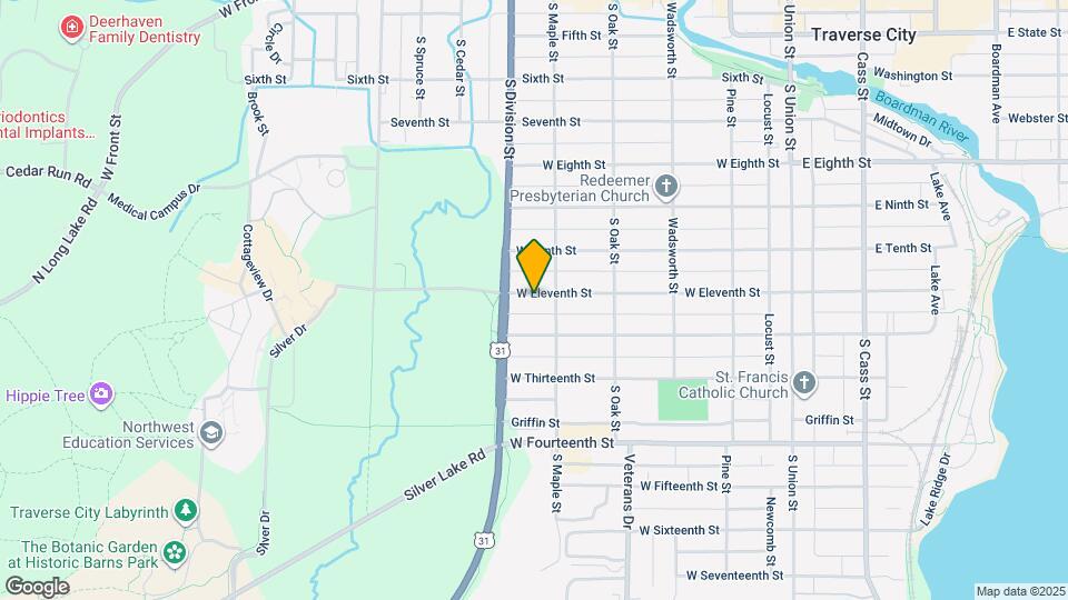 615 W Eleventh St Map and Location Details
