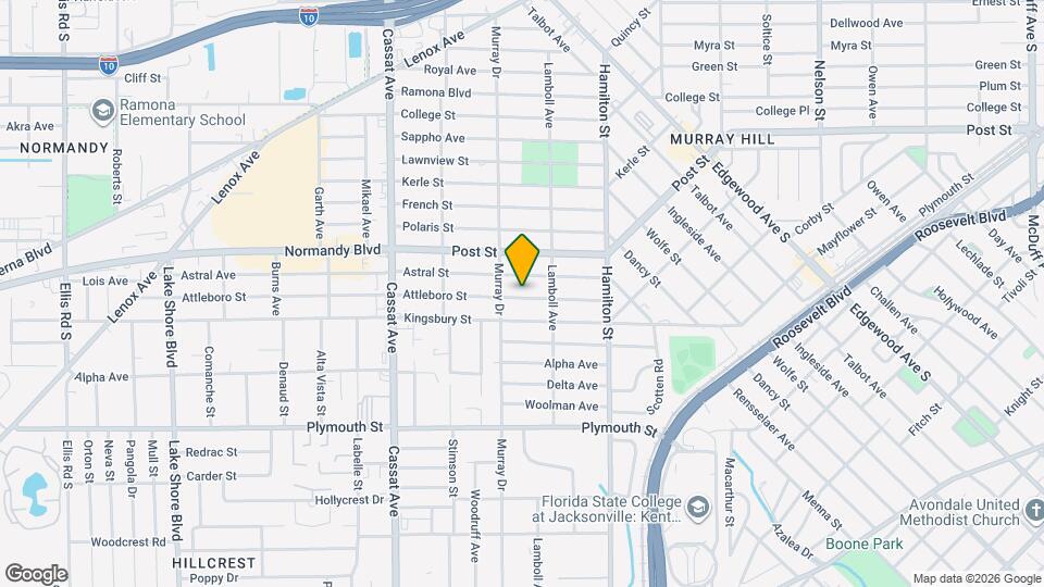 4635 Attleboro St Map and Location Details