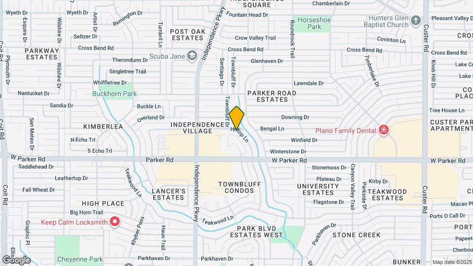 3509 Hilltop Ln Map and Location Details