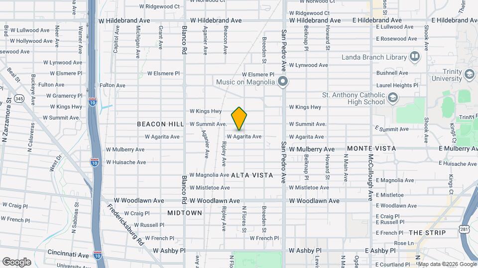 609 W Agarita Ave Mapa y Detalles de la Ubicación