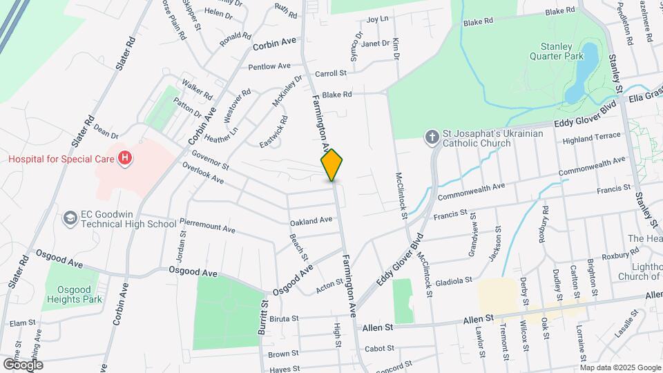 410 Farmington Ave Mapa y Detalles de la Ubicación