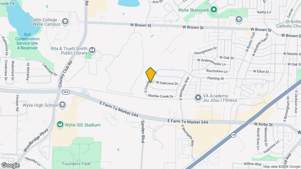 934 Cedar Creek Dr Map and Location Details