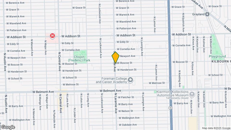 3349 N Laramie Ave Map and Location Details