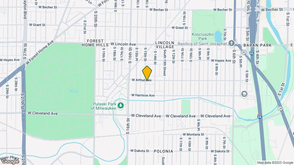 1435 W Arthur Ave Map and Location Details