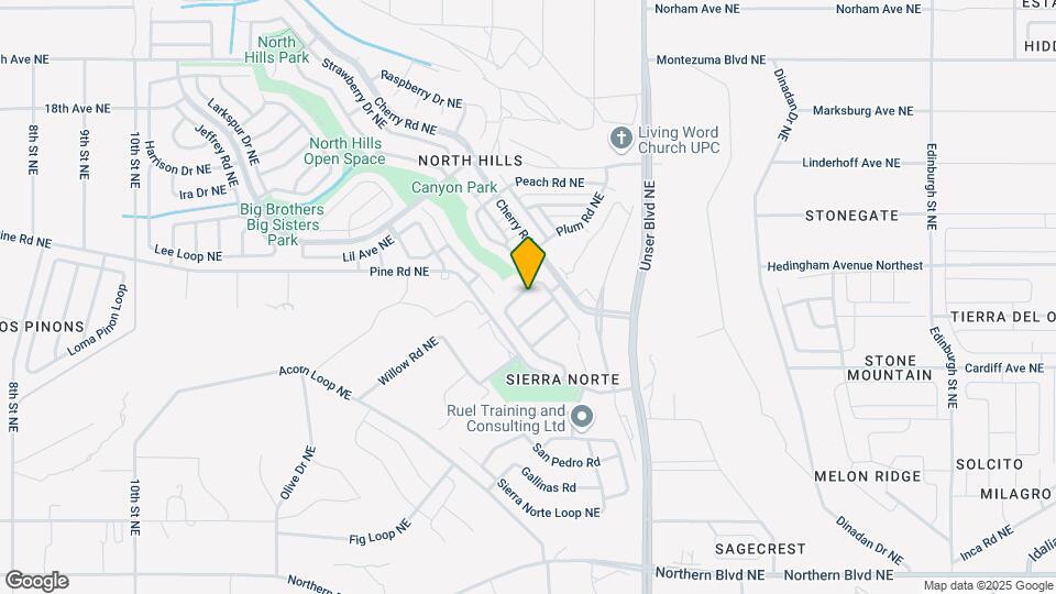 1452 Penasco Rd NE Map and Location Details