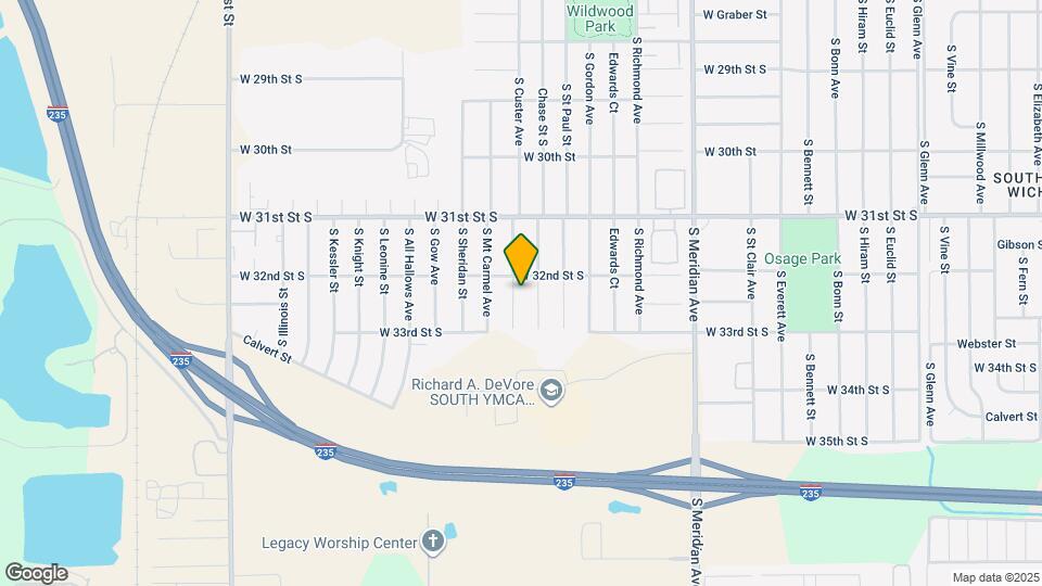 3314 S Custer Ave Map and Location Details