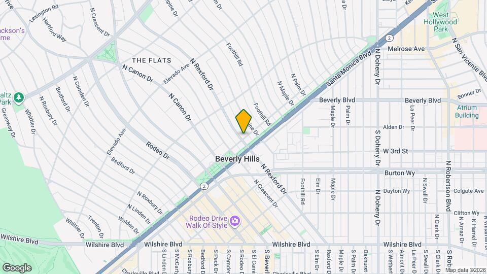 506 N Rexford Dr Map and Location Details