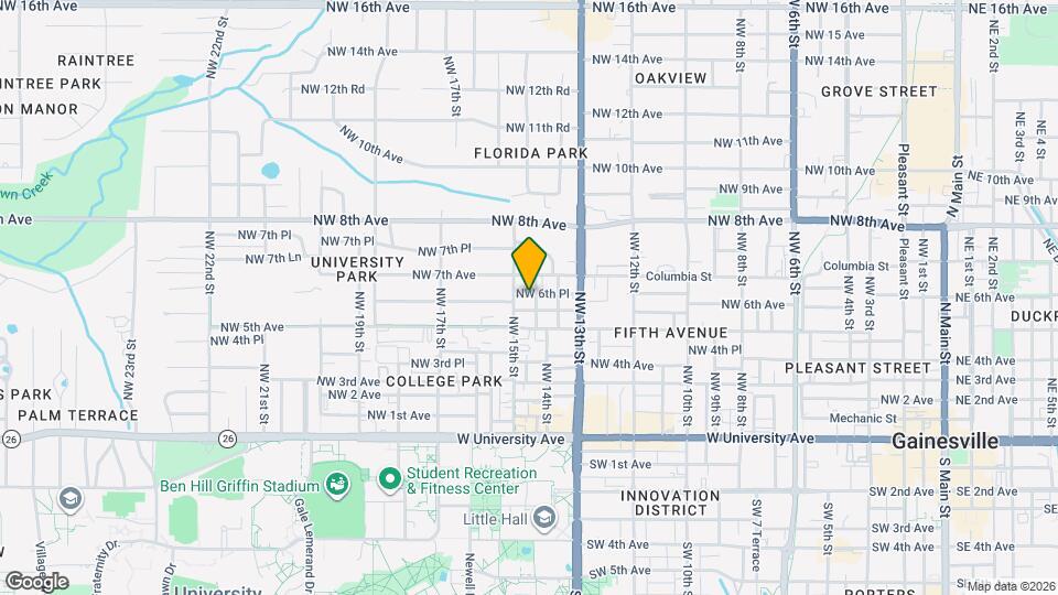 1421 NW 6th Pl Map and Location Details