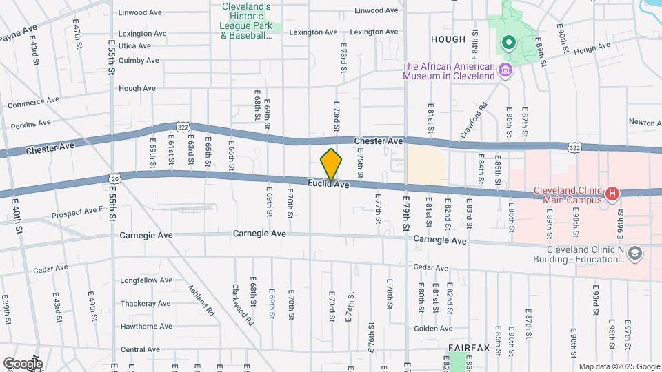 7222 Euclid Ave Map and Location Details