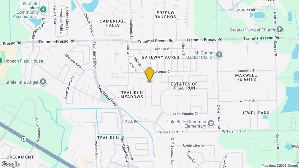 3906 Teal Run Meadows Dr Map and Location Details