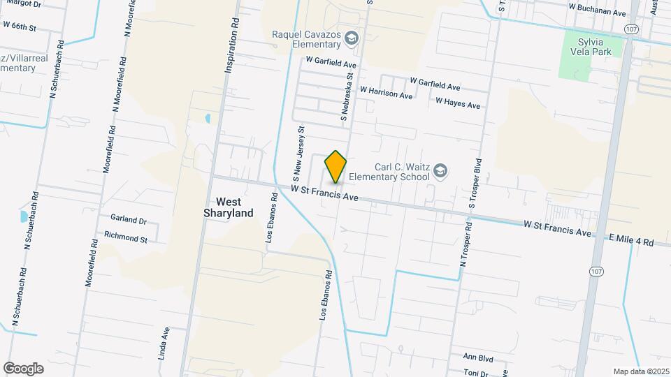 1503 W St Francis Ave Mapa y Detalles de la Ubicación