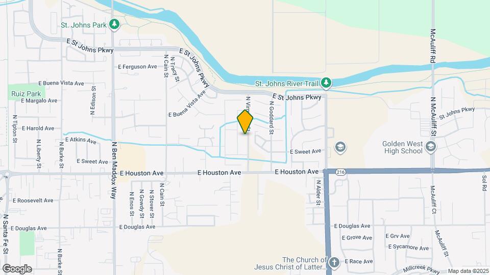 1629 N Virmargo St Map and Location Details