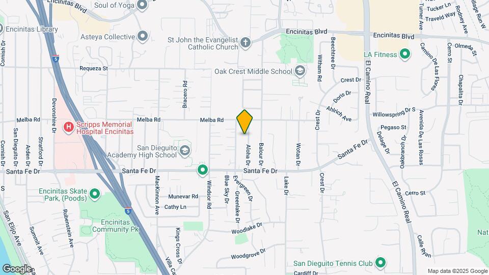 1060 Aloha Dr Map and Location Details