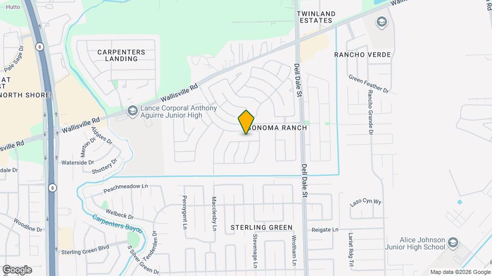 16007 Hidden Manor Dr Map and Location Details