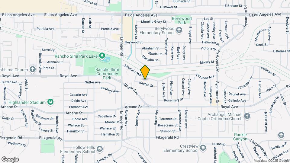 2051 Kasten St Map and Location Details