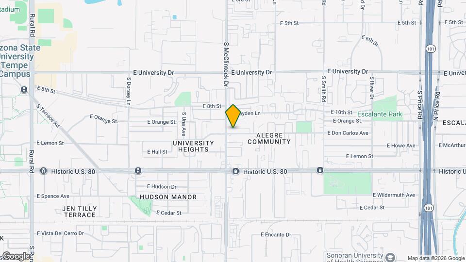 1806 E Don Carlos Map and Location Details