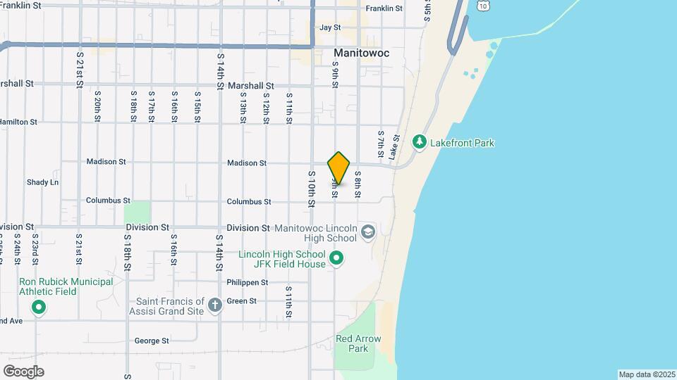 1325 S 9th St Map and Location Details