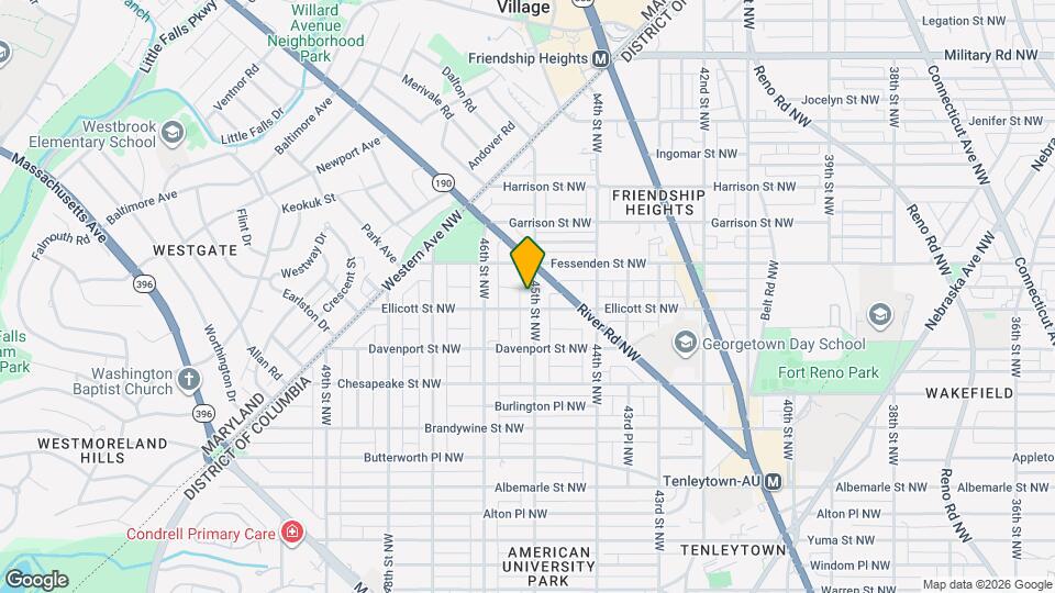 4908 45th St NW, Unit Stunning Studio Apartment Map and Location Details