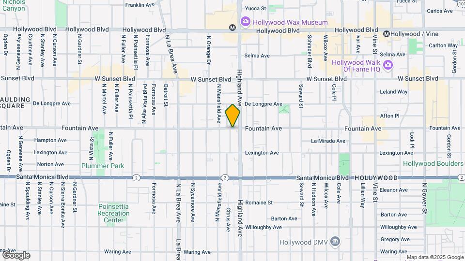 1254-1260 N. Citrus Avenue Mapa y Detalles de la Ubicación