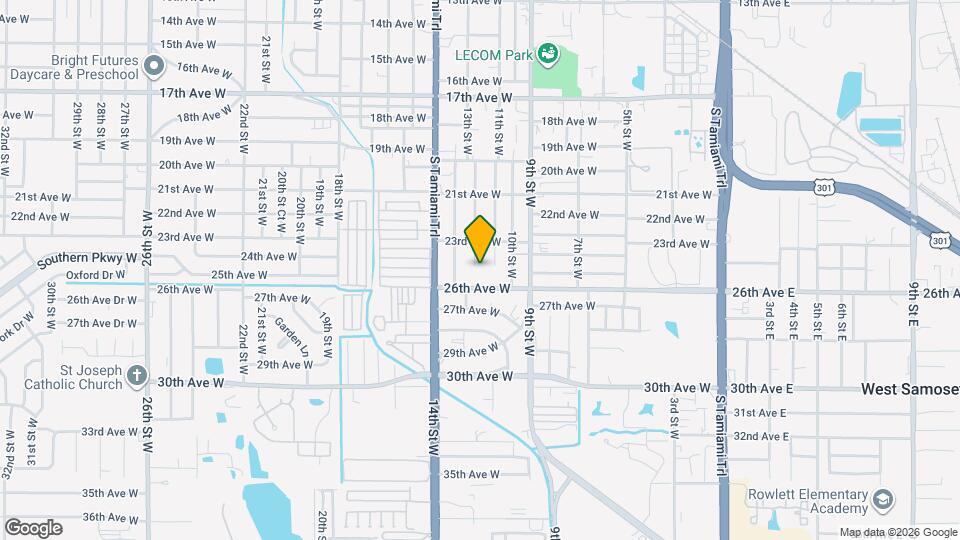 2422 11th St W Map and Location Details