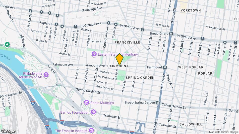 1832 Fairmount Ave Map and Location Details