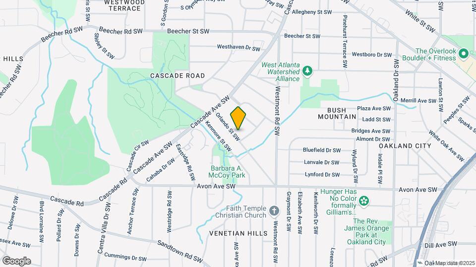 1625 Orlando St SW Map and Location Details