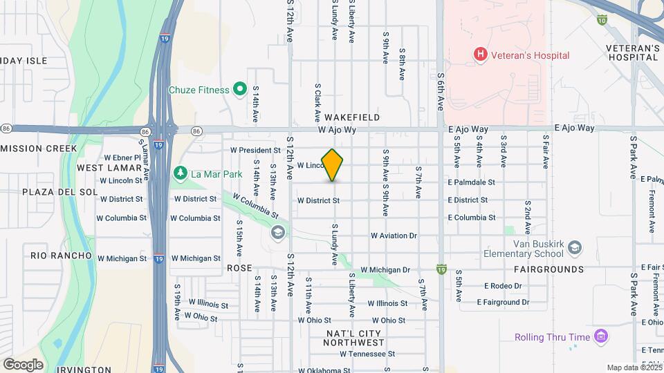 401 W Palmdale St Map and Location Details