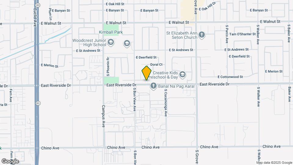 952 E Cottonwood St Map and Location Details