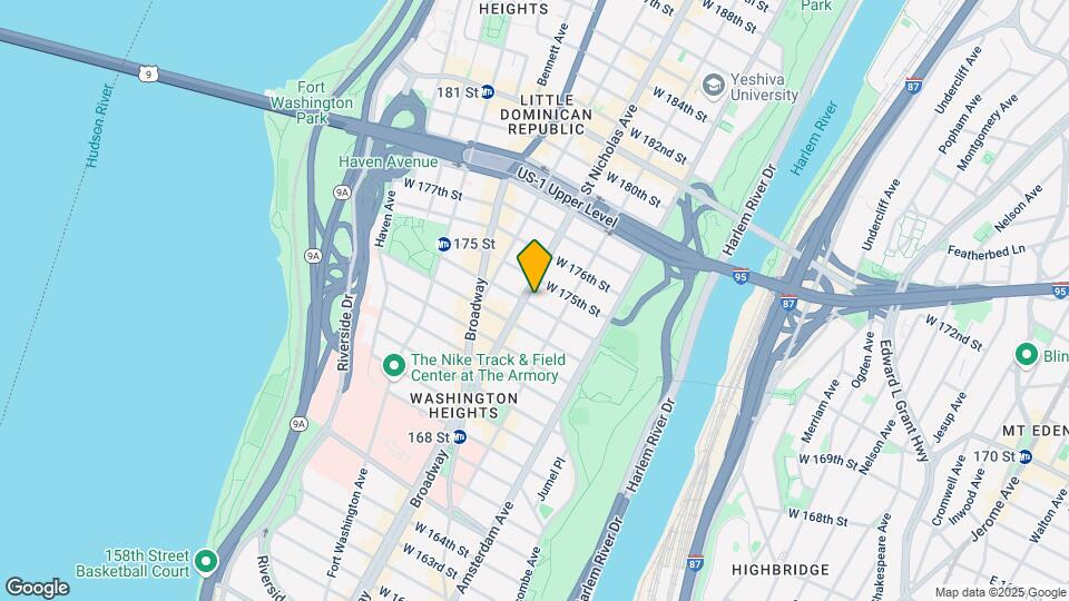 565 W 174th St Map and Location Details