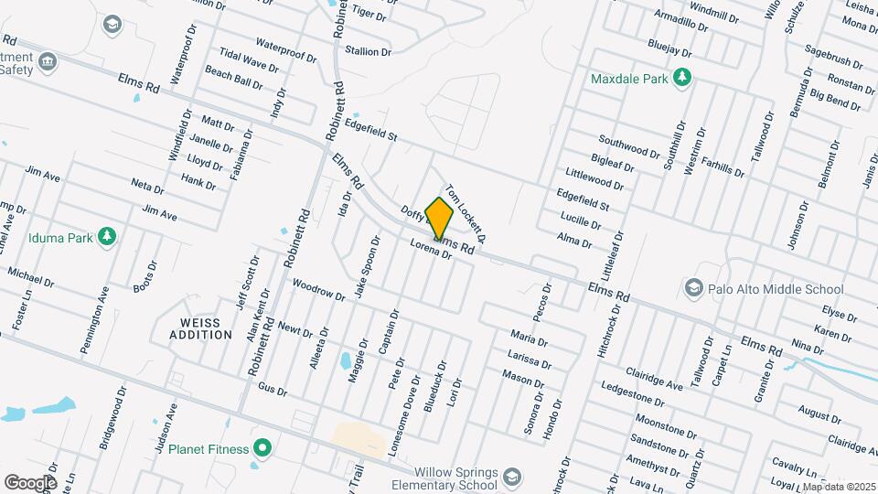 3205 Lorena Dr Map and Location Details