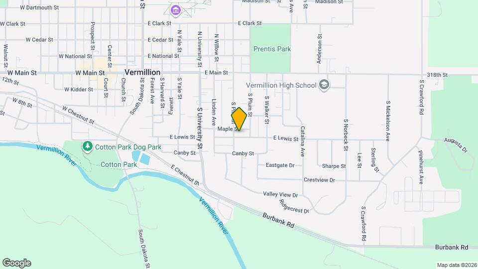 706 E Lewis St Map and Location Details