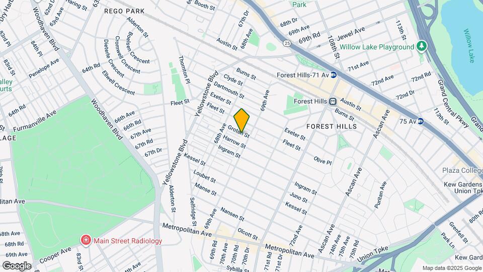 68-48 Groton St Mapa y Detalles de la Ubicación