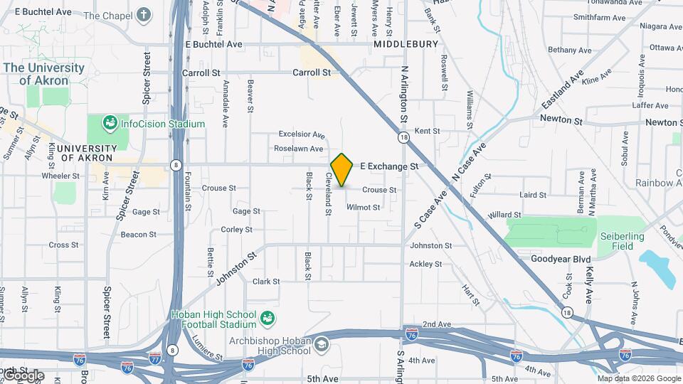 806 Crouse St Map and Location Details