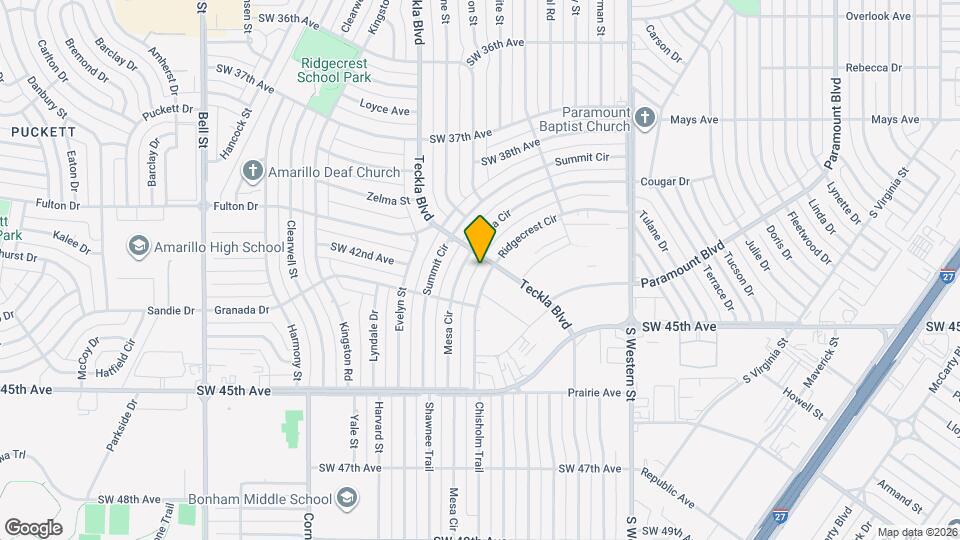 4406 Ridgecrest Cir Mapa y Detalles de la Ubicación