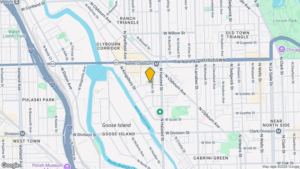 838 W Blackhawk St Map and Location Details