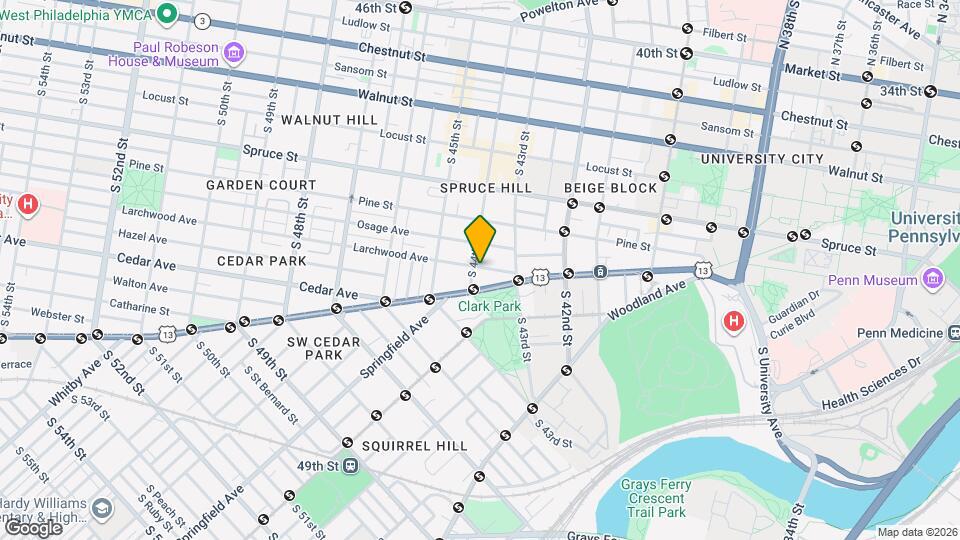 501 S 44th St, Unit Apt1 Map and Location Details