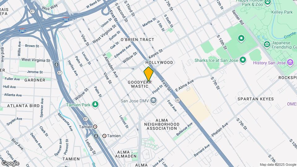 1227 Sherman St Map and Location Details