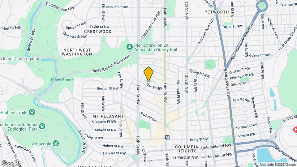 1449 Oak St NW Mapa y Detalles de la Ubicación
