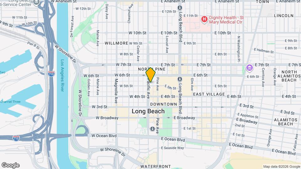 135 W 5th St Mapa y Detalles de la Ubicación